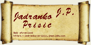 Jadranko Prišić vizit kartica